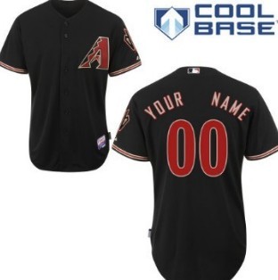 Kids' Arizona Diamondbacks Customized Black Jersey