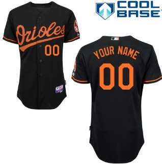 Kids' Baltimore Orioles Customized Black Jersey 