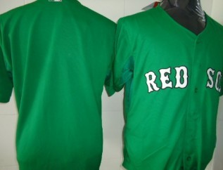 Kids' Boston Red Sox Customized Green Jersey 