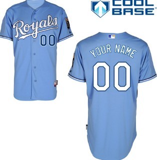 Kids' Kansas City Royals Customized Light Blue Jersey 