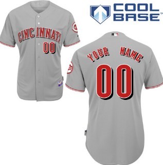 Kids' Cincinnati Reds Customized Gray Jersey 