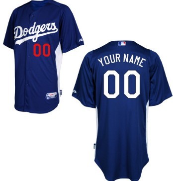 Men's Los Angeles Dodgers Customized Blue Jersey 