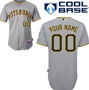 Kids' Pittsburgh Pirates Customized Gray Jersey