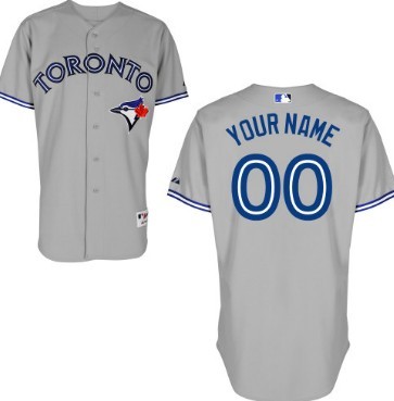 Men's Toronto Blue Jays Customized Gray Jersey 