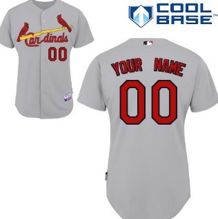 Kids' St. Louis Cardinals Customized Gray Jersey 