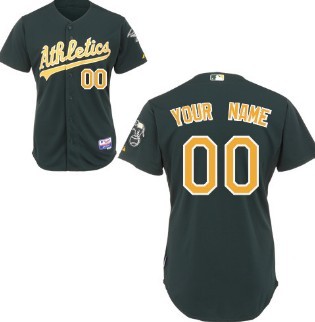 Kids' Oakland Athletics Customized Green Jersey 