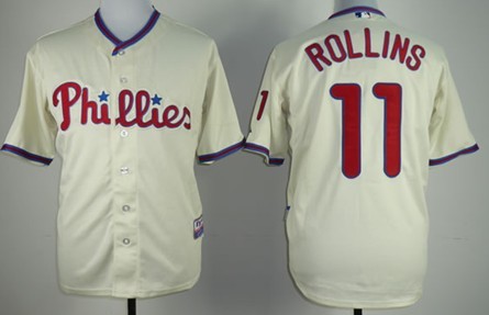 Philadelphia Phillies #11 Jimmy Rollins Gray Kids Jersey