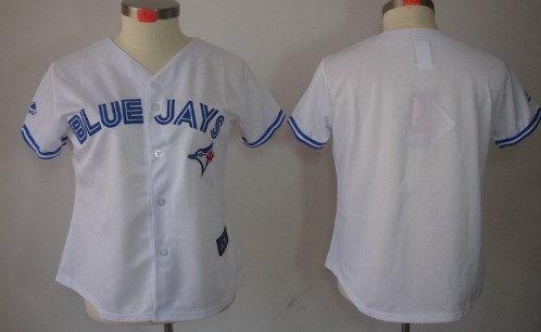 Toronto Blue Jays Blank White Womens Jersey 