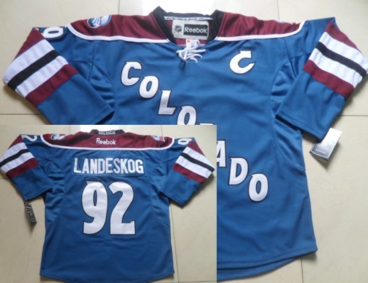 Colorado Avalanche #92 Gabriel Landeskog Blue Third Jersey 