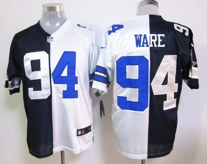 Nike Dallas Cowboys #94 DeMarcus Ware Blue/White Two Tone Elite Jersey 