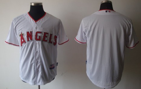 LA Angels of Anaheim Blank White Kids Jersey 