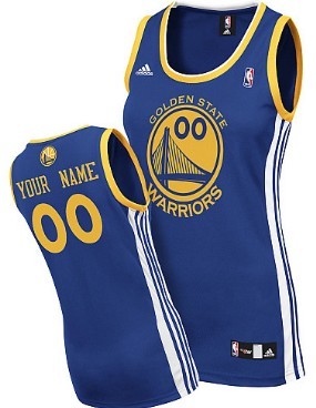 Womens Golden State Warriors Customized Blue Jersey