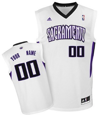 Mens Sacramento Kings Customized White Jersey