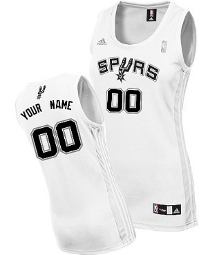 Womens San Antonio Spurs Customized White Jersey