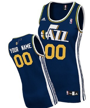 Womens Utah Jazz Customized Blue Jersey 