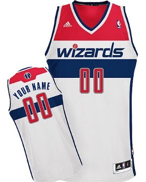 Mens Washington Wizards Customized White Jersey