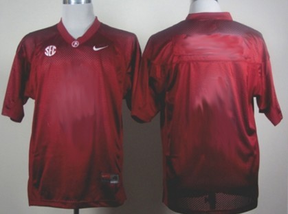 Men's Alabama Crimson Tide Customized Red Jersey 