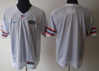 Men's Florida Gators Customized White Jersey 