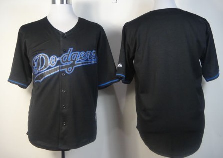 Los Angeles Dodgers Blank Black Fashion Jersey 