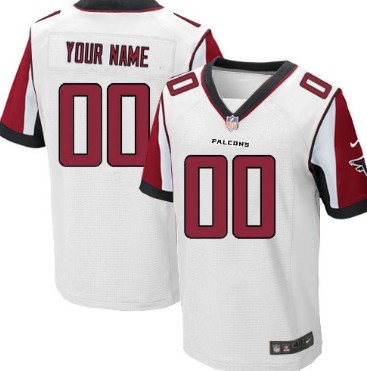 Men's Nike Atlanta Falcons Customized White Elite Jersey