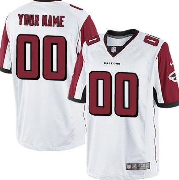 Men's Nike Atlanta Falcons Customized White Game Jersey 