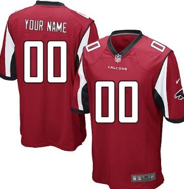 Kids' Nike Atlanta Falcons Customized Red Game Jersey 