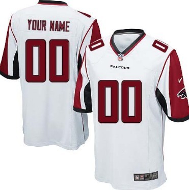 Kids' Nike Atlanta Falcons Customized White Limited Jersey 