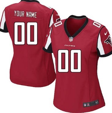 Women's Nike Atlanta Falcons Customized Red Limited Jersey 