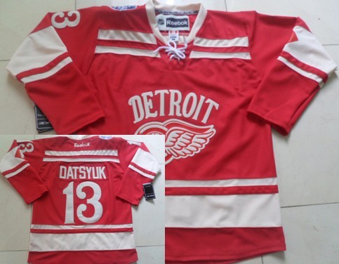 Detroit Red Wings #13 Pavel Datsyuk 2014 Winter Classic Red Jersey