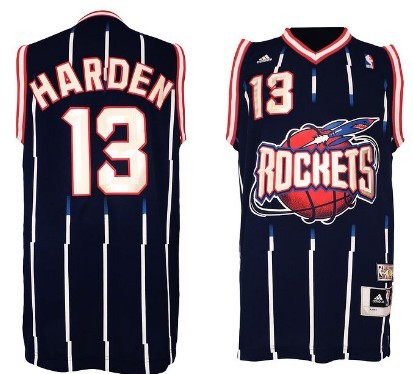 Houston Rockets #13 James Harden ABA Hardwood Classic Swingman Navy Blue Jersey