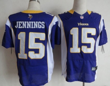 Nike Minnesota Vikings #15 Greg Jennings Purple Elite Jersey 