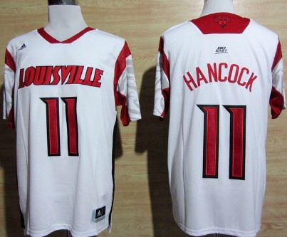 Louisville Cardinals #11 Luke Hancock 2013 March Madness White Jersey