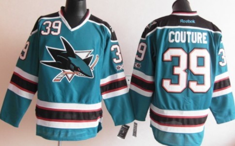 San Jose Sharks #39 Logan Couture Blue Jersey 