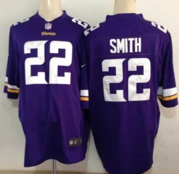 Nike Minnesota Vikings #22 Harrison Smith 2013 Purple Game Jersey