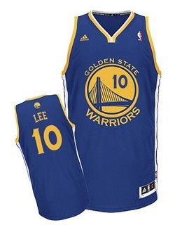 Golden State Warriors #10 David Lee Blue Swingman Jersey