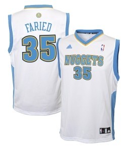 Denver Nuggets #35 Kenneth Faried White Swingman Jersey 