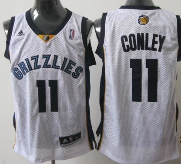 Memphis Grizzlies #11 Mike Conley White Swingman Jersey