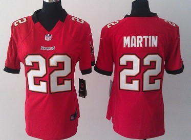 Nike Tampa Bay Buccaneers #22 Doug Martin Red Game Womens Jersey 