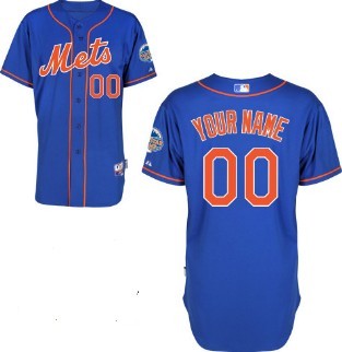 Kids' New York Mets Customized 2013 Blue Jersey 