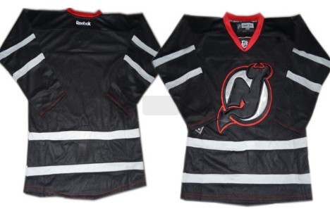 New Jersey Devils Blank Black Ice Jersey 