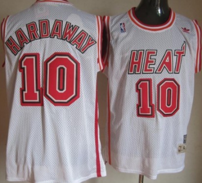 Miami Heat #10 Tim Hardaway White Swingman Throwback Jersey 