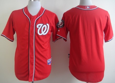 Washington Nationals Blank Red Jersey