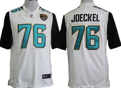 Nike Jacksonville Jaguars #76 Luke Joeckel 2013 White Game Jersey