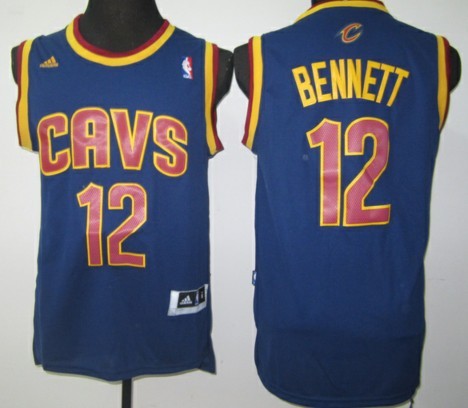 Cleveland Cavaliers #12 Anthony Bennett Revolution 30 Swingman Navy Blue Jersey 