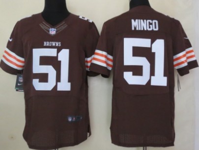 Nike Cleveland Browns #51 Barkevious Mingo Brown Elite Jersey 