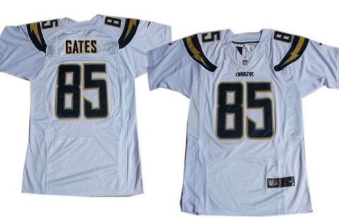 Nike San Diego Chargers #85 Antonio Gates 2013 White Elite Jersey 