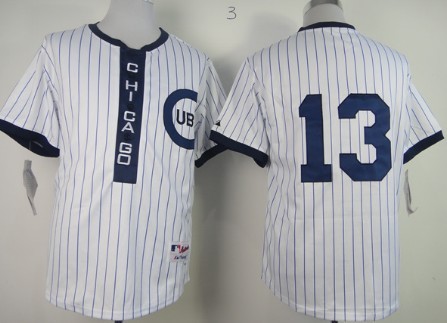 Chicago Cubs #13 Starlin Castro 1909 White Pullover Jersey