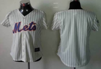 New York Mets Blank Cream Womens Jersey