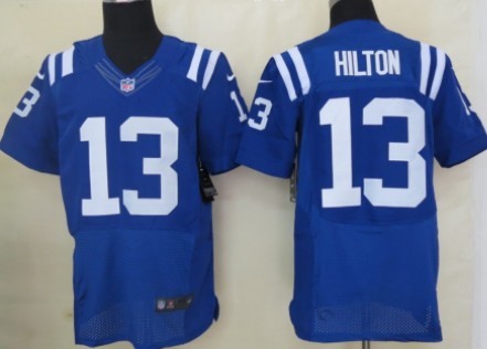 Nike Indianapolis Colts #13 T.Y. Hilton Blue Elite Jersey 