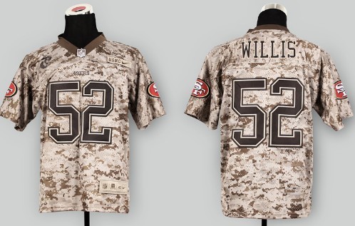 Nike San Francisco 49ers #52 Patrick Willis 2013 USMC Camo Elite Jersey